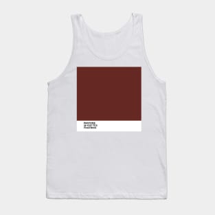 pantone 19-1337 TCX Fired Brick Tank Top